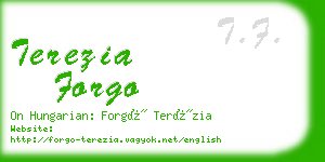 terezia forgo business card